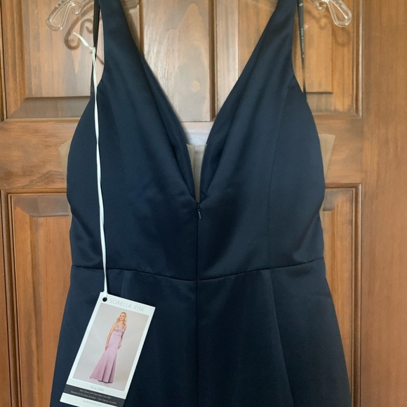 Sorella Vita Bridesmaid 9244 Dress NWT Navy - Picture 4 of 6